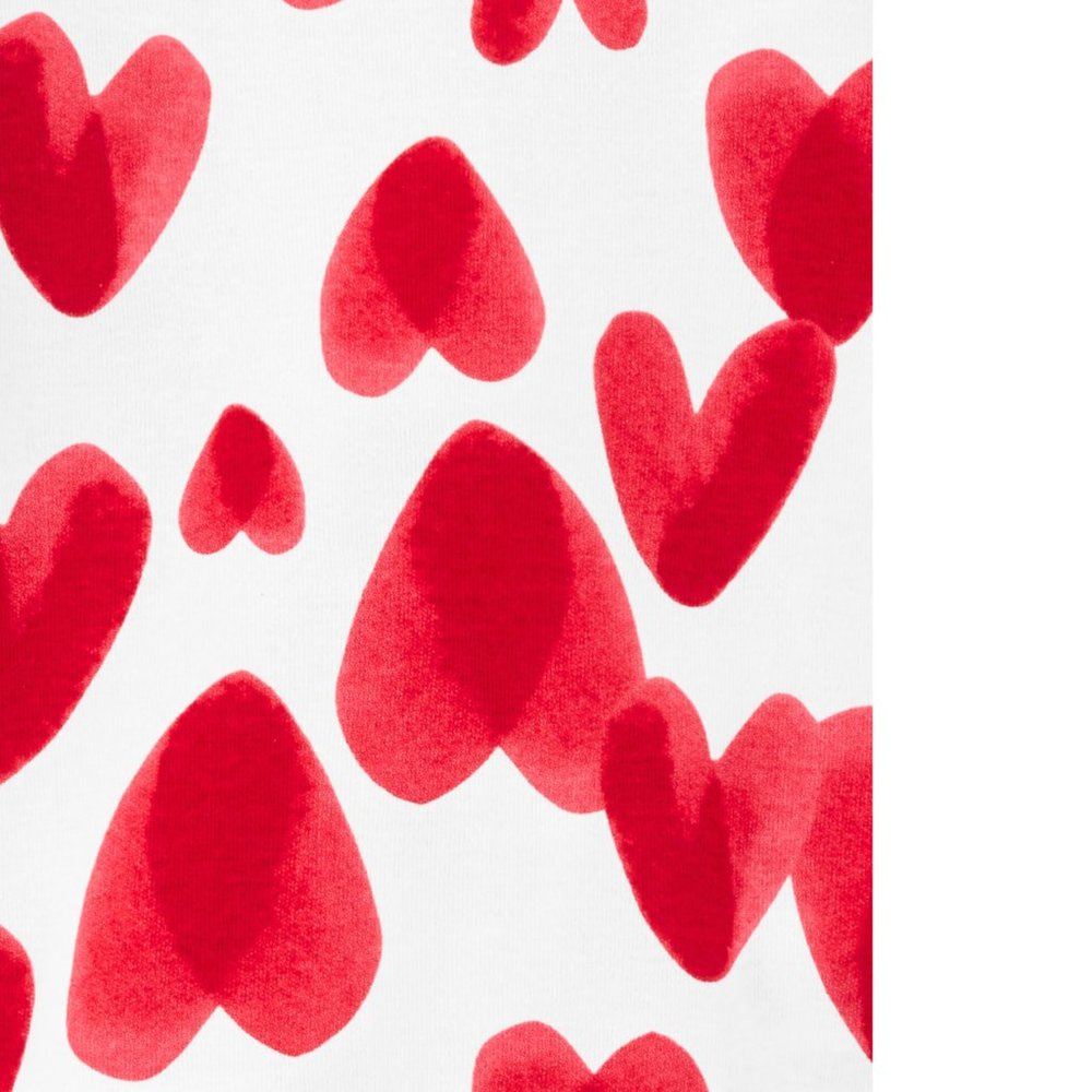 Baby Girls 2 pc Valentine's Day Hearts Snug Fit Cotton Pajamas Size 12 mo NWT - Picture 2 of 5